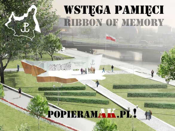 {'WSTĘGA PAMIĘCI' POMNIK AK W KRAKOWIE